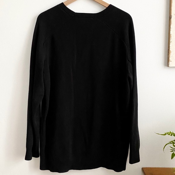 Modern Amusement Black Crewneck Pocket Swe… - Picture 6 of 10